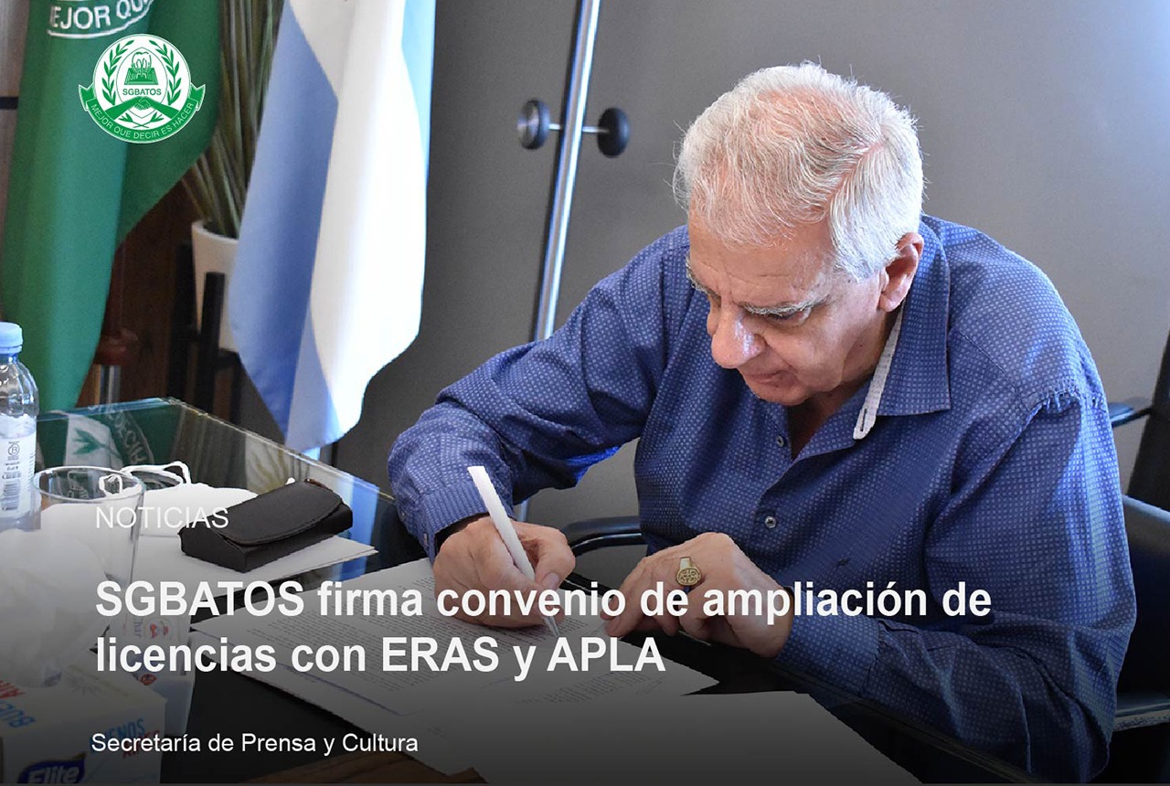 SGBATOS firma convenio de ampliación de licencias con ERAS y APLA