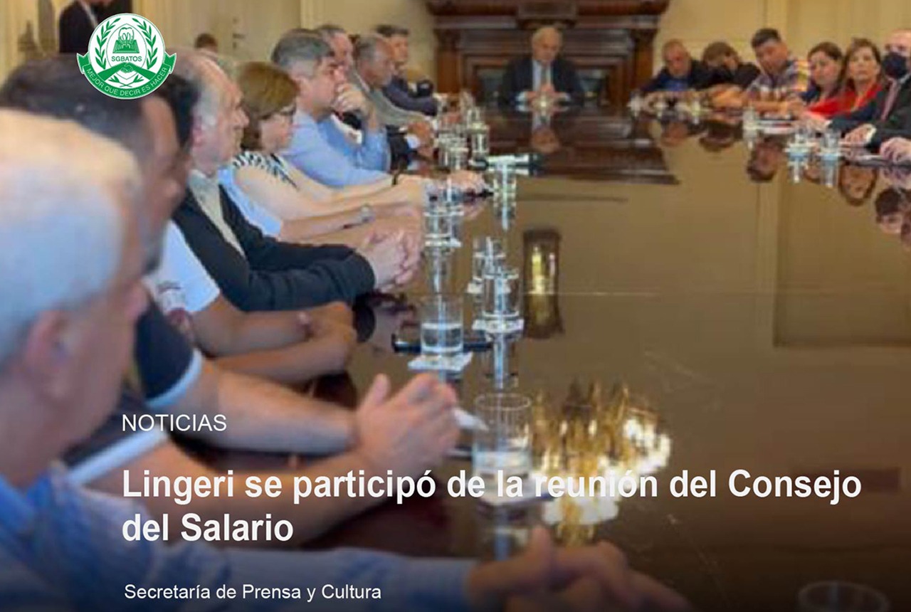 Lingeri participó de la reunión del Consejo del Salario