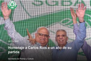 Lee más sobre el artículo Homenaje a Carlos Ríos a un año de su partida