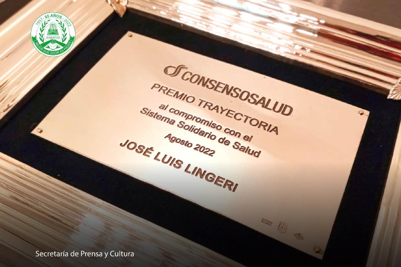 Lingeri fue distinguido con el Premio Trayectoria al compromiso con el ...