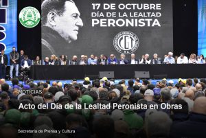 Lee más sobre el artículo Acto del Día de la Lealtad Peronista en Obras