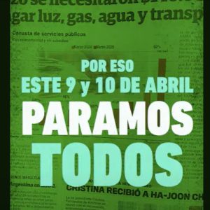 Lee más sobre el artículo Este jueves 10 de abril PARAMOS TODOS